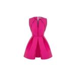 Dice Kayek Signature Sleeveless Mini Dress in Fuchsia | Mini Dresses | Coveti