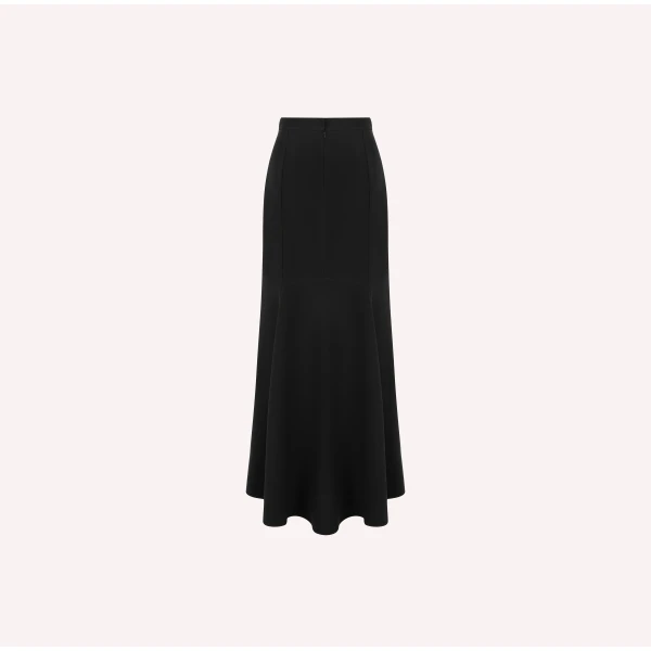 Dice Kayek Sleek Black High-Waisted Maxi Skirt | Maxi Skirts | Coveti