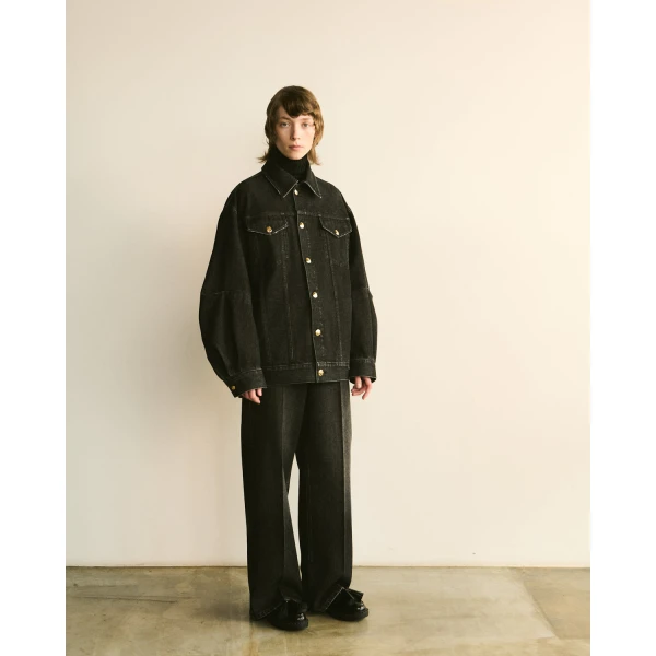 Dice Kayek Straight Leg Jeans in Black | Denim | Coveti