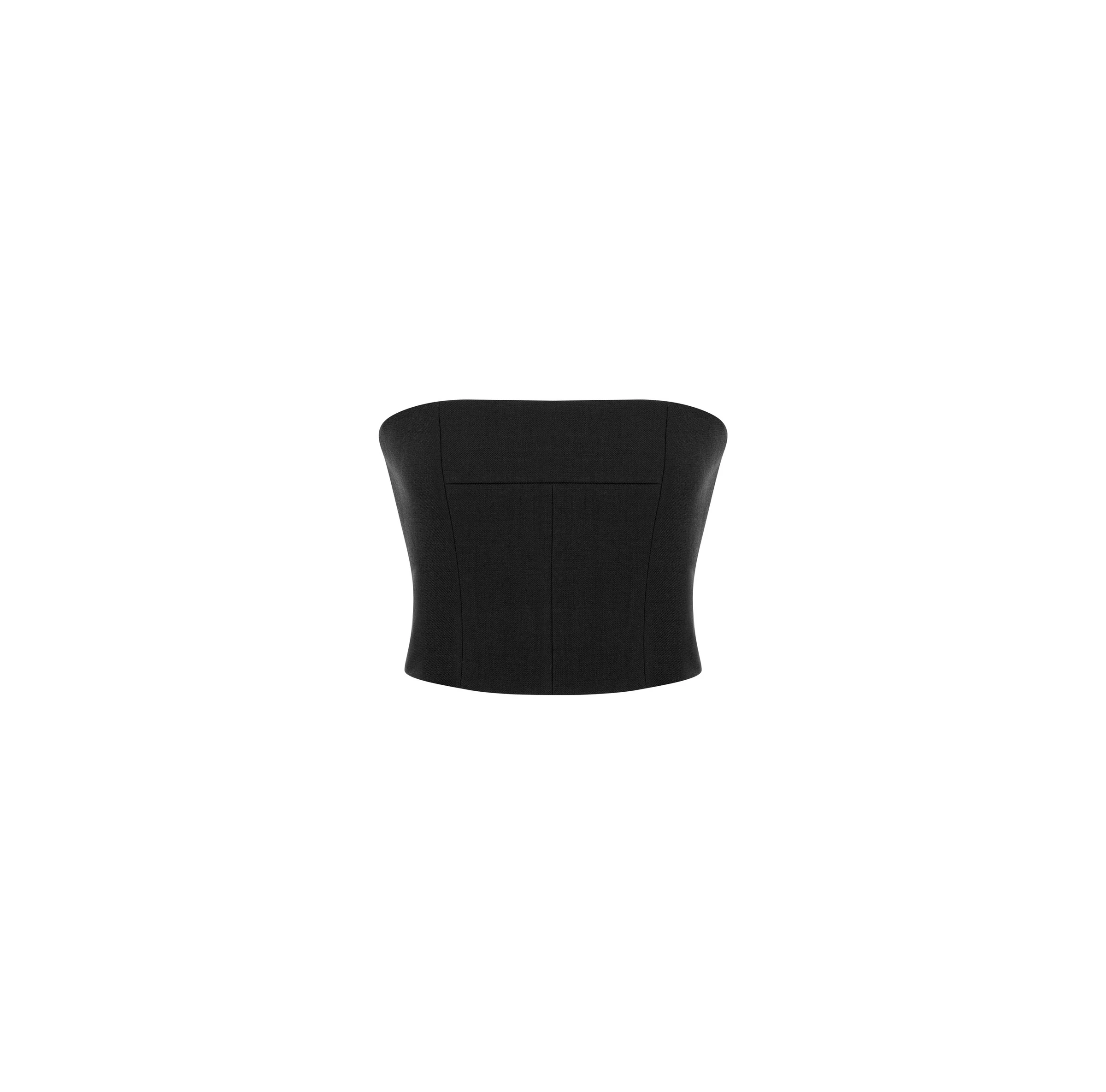 Dice Kayek Strapless Corset Top in Black Dice Kayek Strapless Corset Top in Black | Sleeveless | Coveti