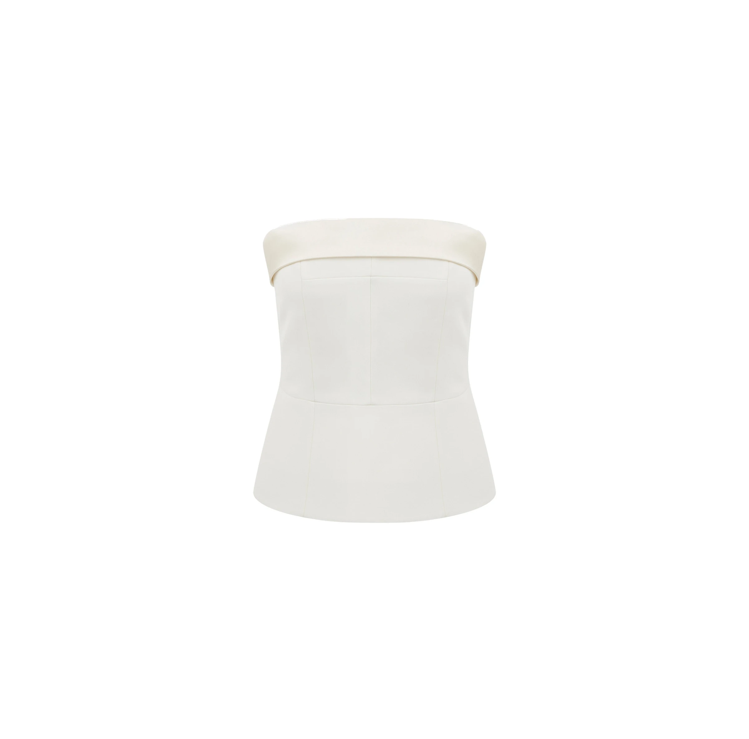 Dice Kayek Strapless Off White Corset Top Dice Kayek Strapless Off White Corset Top | Sleeveless | Coveti