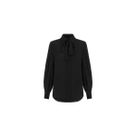 Dice Kayek Tied Neck Classic Blouse in Black | Blouse | Coveti