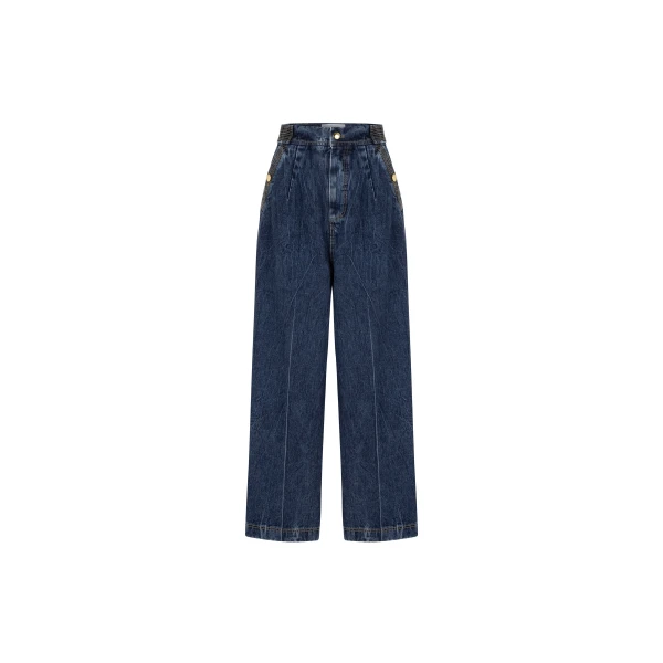 Wide-Leg Jeans in Blue