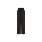 Dice Kayek Wool Tailored Drawstring Trousers in Brown | Tailored pants | Coveti