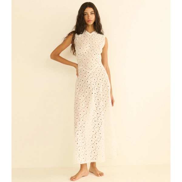 Doen Adelana Dress in Salt | Maxi Dresses | Coveti, view 2