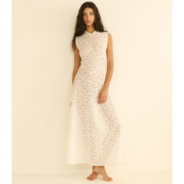 Doen Adelana Dress in Salt | Maxi Dresses | Coveti, view 3