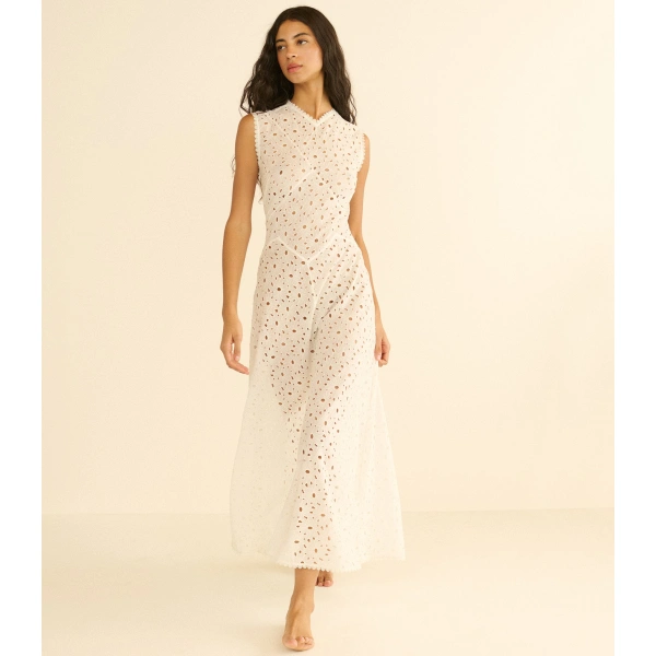 Doen Adelana Dress in Salt | Maxi Dresses | Coveti, view 4