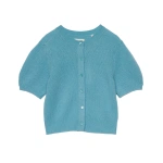 Doen Alesia Cashmere Cardigan in Deep Aquamarine | Cardigans | Coveti