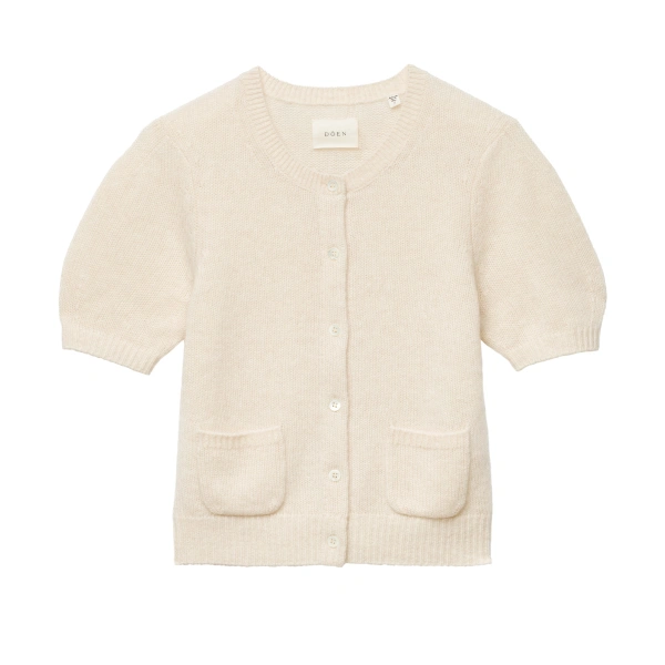 Doen Alesia Cashmere Cardigan in Dogwood | Cardigans | Coveti