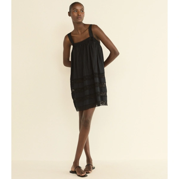 Doen Aloise Dress in Black | Mini Dresses | Coveti, view 2
