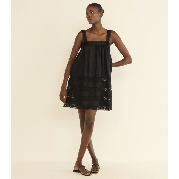 Doen Aloise Dress in Black | Mini Dresses | Coveti, view 4