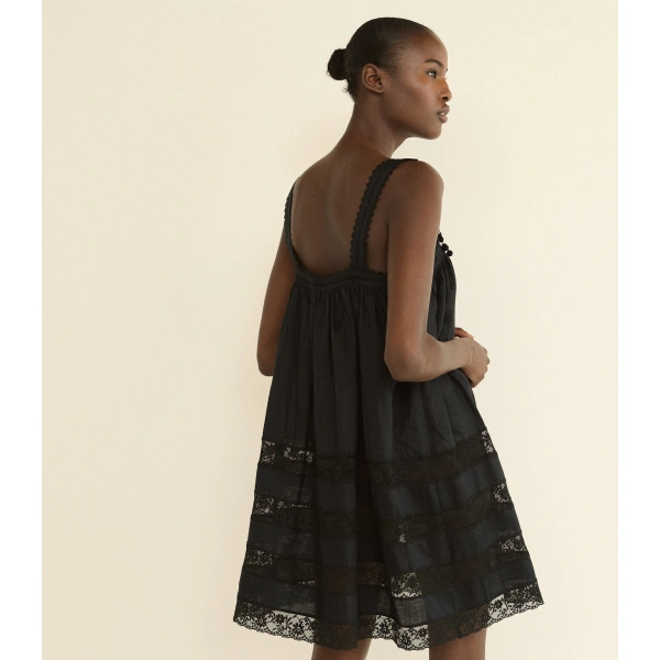 Doen Aloise Dress in Black | Mini Dresses | Coveti, view 6