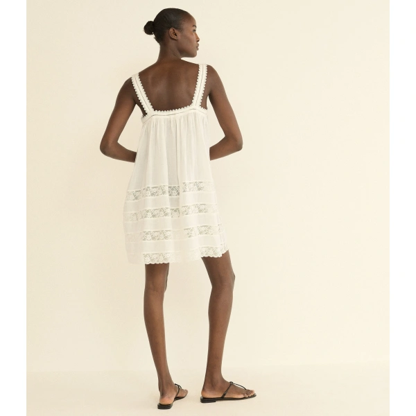 Doen Aloise Dress in Salt | Mini Dresses | Coveti, view 6