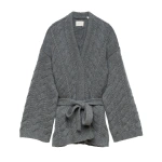 Doen Alpine Cardigan in Charcoal Melange | Cardigans | Coveti