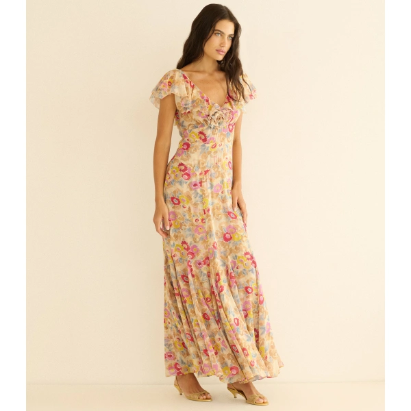 Doen Amérelle Dress in Jardin de Camelias | Midi Dresses | Coveti, view 2
