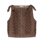 Doen Amalia Top in Terre Foulard de la Mer | Blouses | Coveti