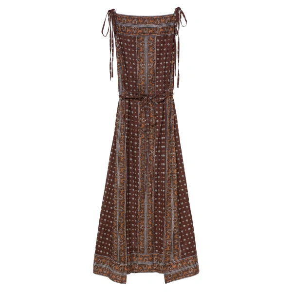 Amarante Dress in Terre Foulard de la Mer