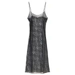 Doen Amedine Slip in Black | Slip Dresses | Coveti