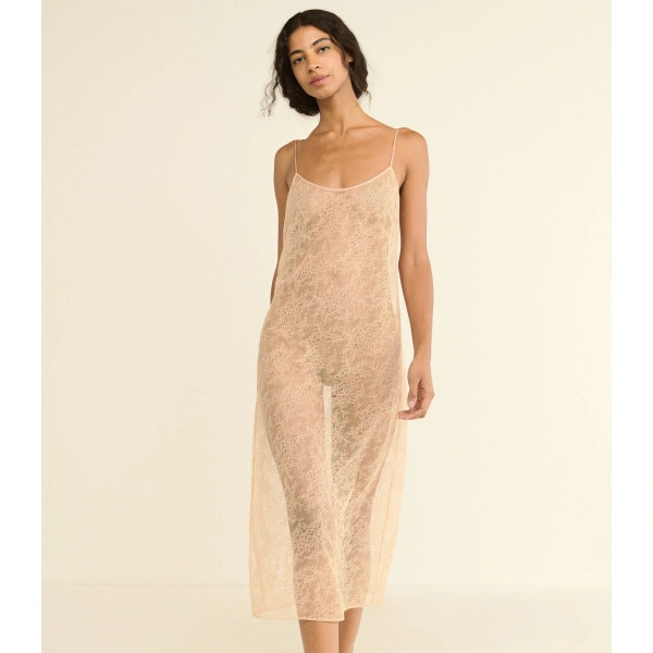 Doen Amedine Slip in Conch | Slip Dresses | Coveti, view 3