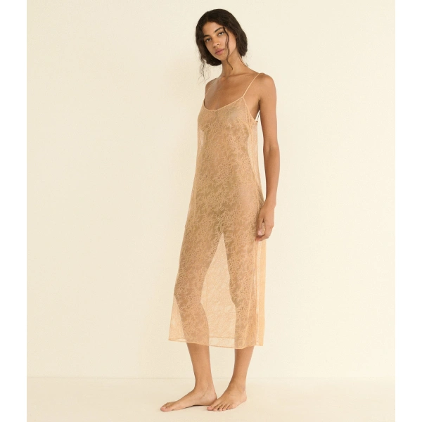 Doen Amedine Slip in Sand Dollar | Slip Dresses | Coveti, view 3