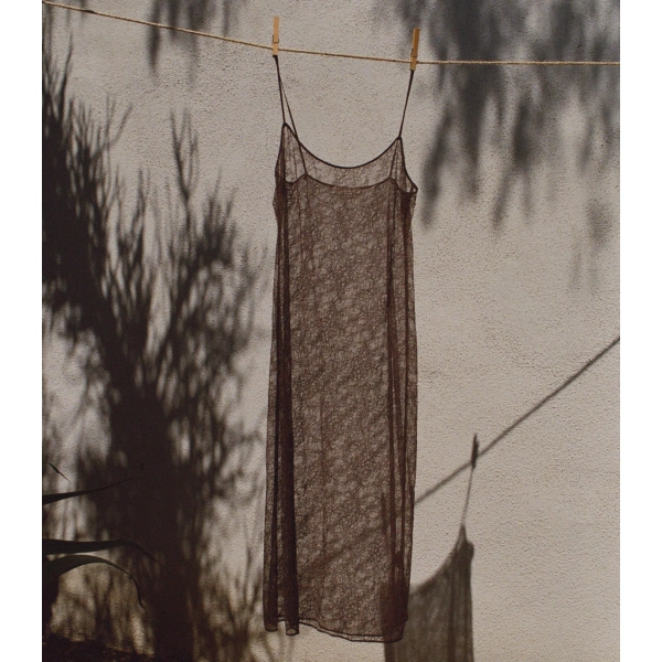 Doen Amedine Slip in Umber | Slip Dresses | Coveti, view 2