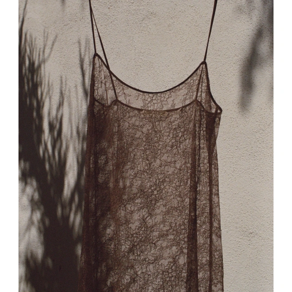 Doen Amedine Slip in Umber | Slip Dresses | Coveti, view 3