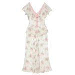 Doen Amelisse Dress in Colette Rose | Midi Dresses | Coveti