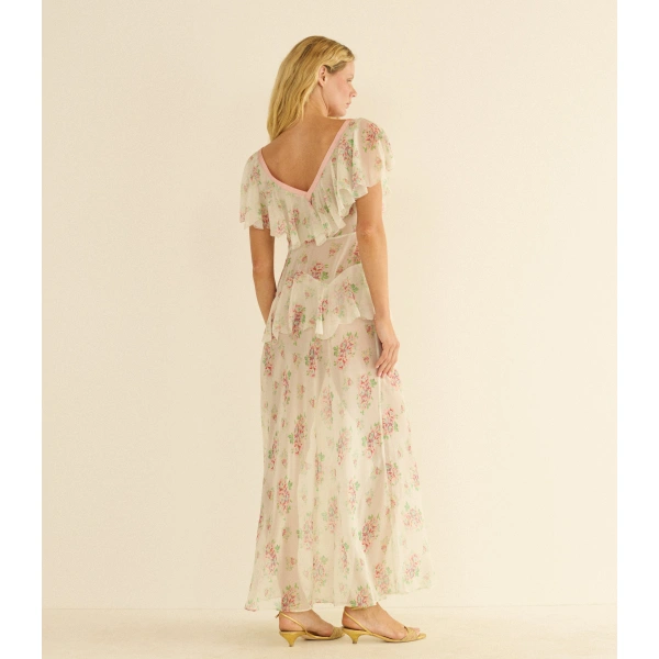 Doen Amelisse Dress in Colette Rose | Midi Dresses | Coveti, view 5