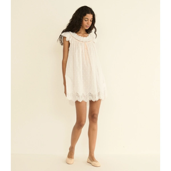 Doen Amore Nightgown in Salt | Loungewear | Coveti, view 3