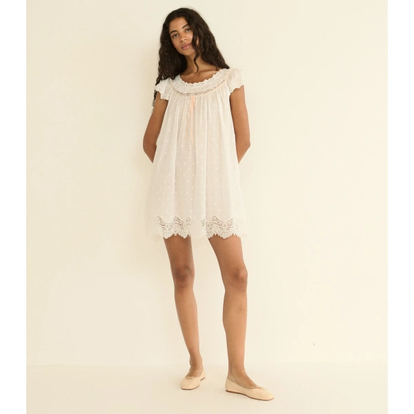 Doen Amore Nightgown in Salt | Loungewear | Coveti, view 4