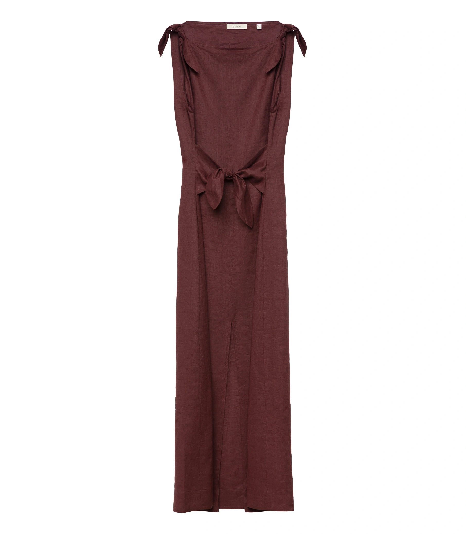 Doen Amorette Ramie Dress in Antique Mahogany Doen Amorette Ramie Dress in Antique Mahogany | Midi Dresses | Coveti