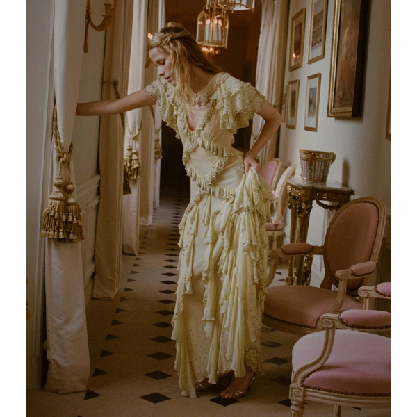 Doen Antoinette Anniversary Dress in Galette | Midi Dresses | Coveti, view 2