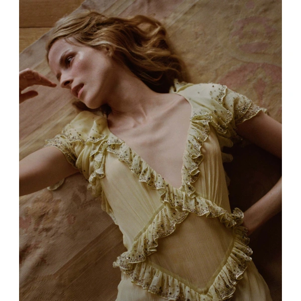Doen Antoinette Anniversary Dress in Galette | Midi Dresses | Coveti, view 4
