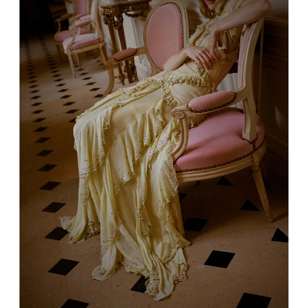Doen Antoinette Anniversary Dress in Galette | Midi Dresses | Coveti, view 5