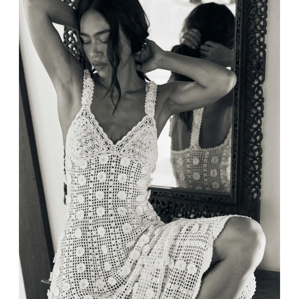 Doen Aristea Dress in Pearl | Maxi Dresses | Coveti, view 4