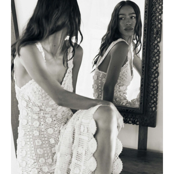 Doen Aristea Dress in Pearl | Maxi Dresses | Coveti, view 6