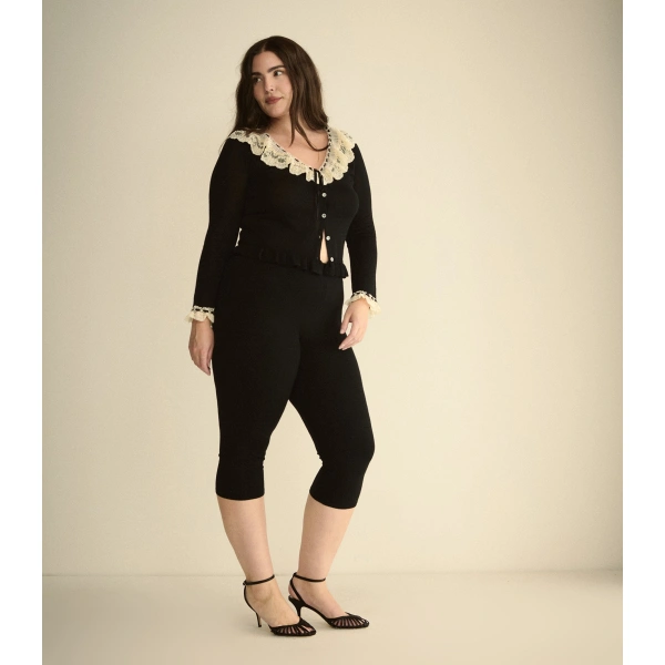 Doen Arlise Capri in Black | Pants | Coveti, view 5