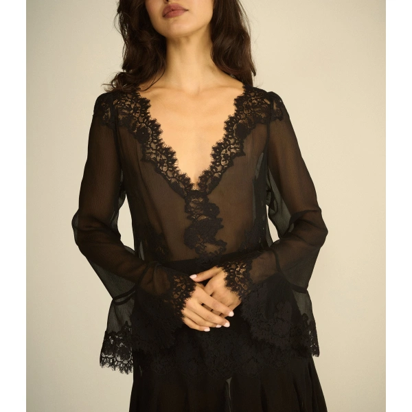 Doen Armance Dress in Black | Maxi Dresses | Coveti, view 3