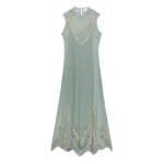 Doen Artemise Dress in Sage | Midi Dresses | Coveti