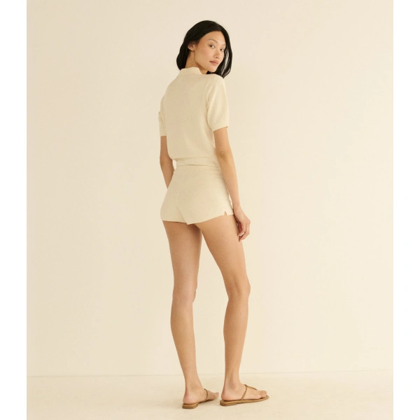 Doen Artie Polo in Ivory | T-Shirts | Coveti, view 6