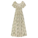 Doen Ashlynn Dress in Sunshine Prairie Rose | Midi Dresses | Coveti
