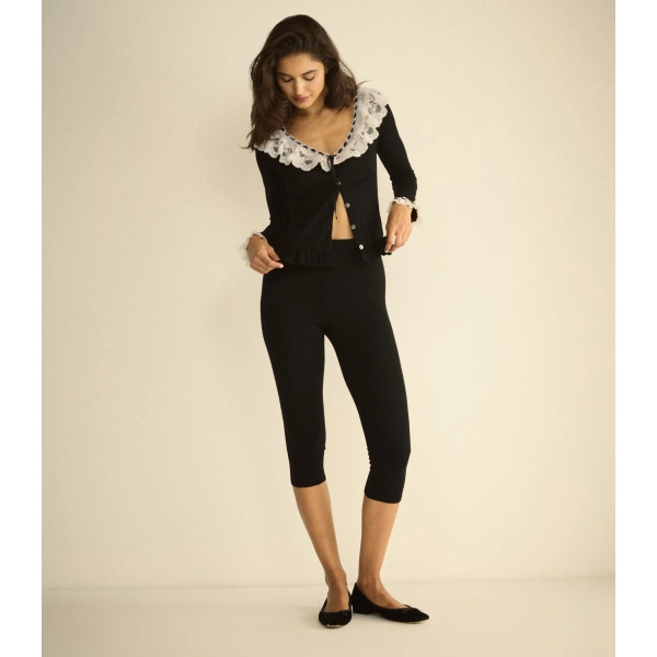 Doen Aubrielle Cardigan in Black | Cardigans | Coveti, view 4