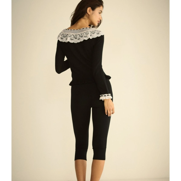 Doen Aubrielle Cardigan in Black | Cardigans | Coveti, view 5