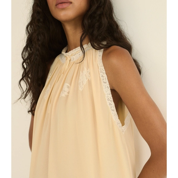 Doen Avalon Dress in Shell | Midi Dresses | Coveti, view 5