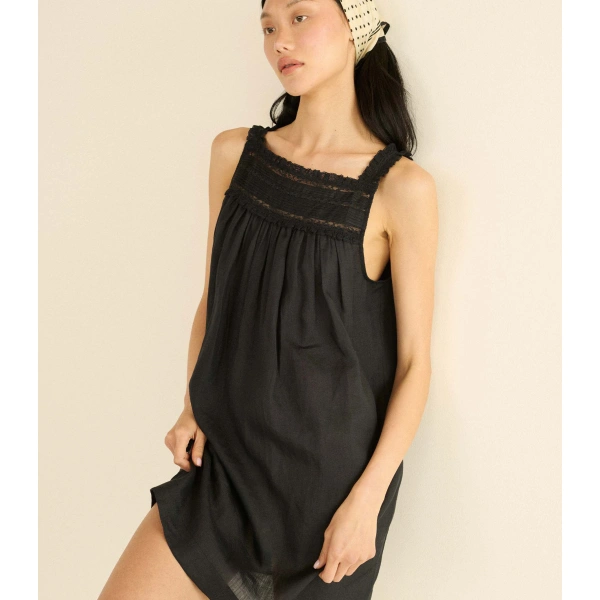 Doen Bea Dress in Black | Mini Dresses | Coveti, view 2