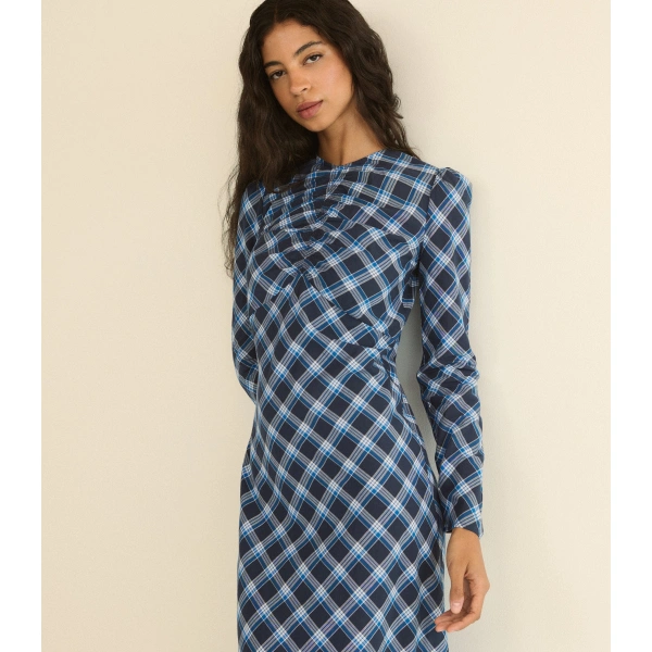 Doen Begonia Dress in Valmont Plaid | Midi Dresses | Coveti, view 3