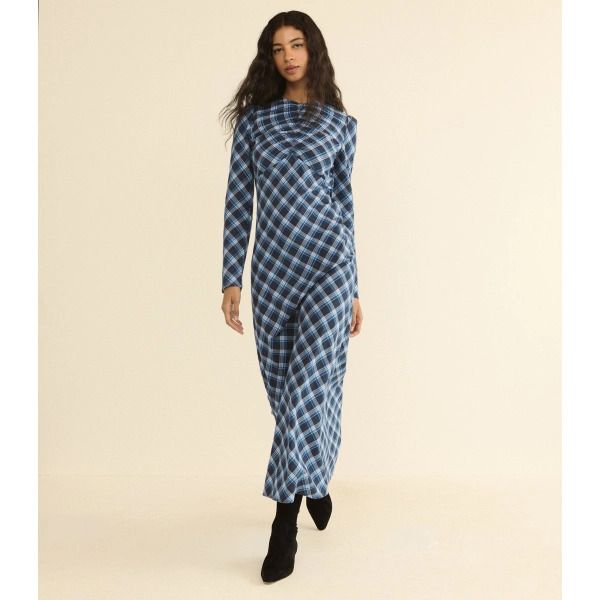 Doen Begonia Dress in Valmont Plaid | Midi Dresses | Coveti, view 4