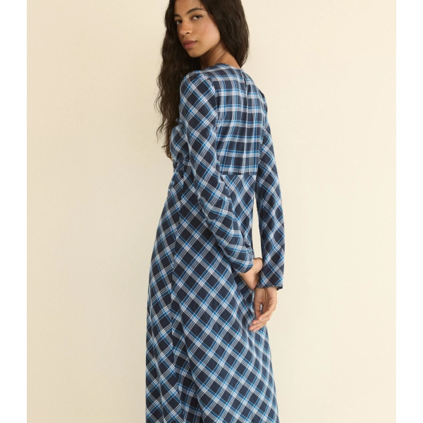 Doen Begonia Dress in Valmont Plaid | Midi Dresses | Coveti, view 5