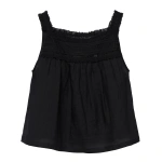 Doen Benita Top in Black | Blouses | Coveti