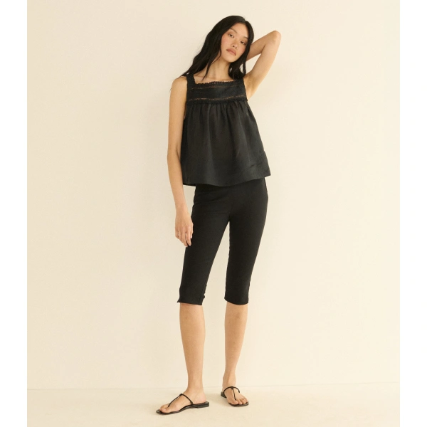 Doen Benita Top in Black | Blouses | Coveti, view 3